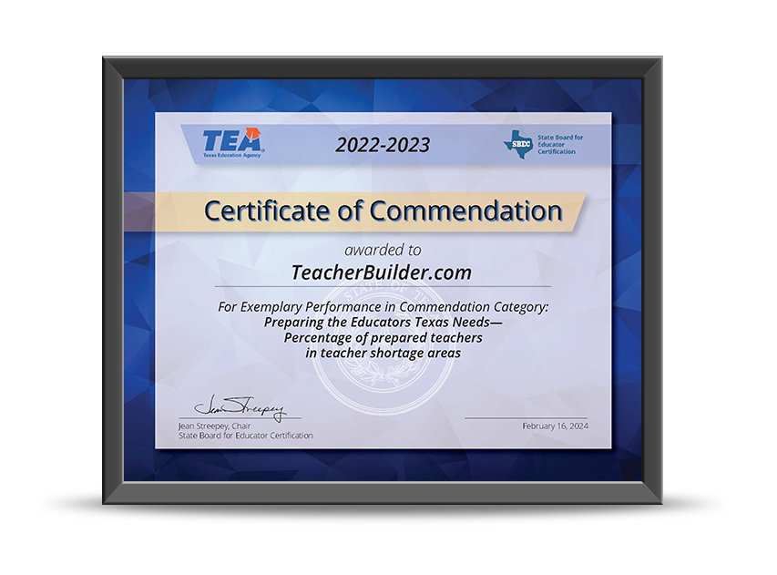 Teacherbuilder texas online alternative teacher certification program