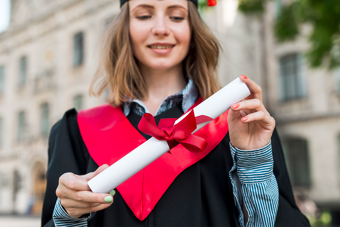 graduated woman 