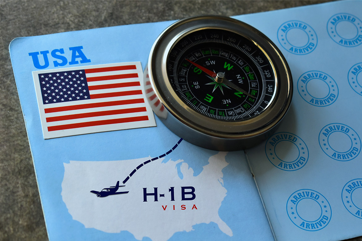 Visual guide detailing the process of applying for an H1B visa in India, including necessary documents and timelines.